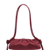 Dumpling Bag suede cherry red