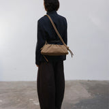 Dumpling Bag suede stone