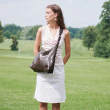 Ellie crossbody brown cracked