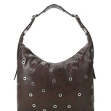 Ellie crossbody dark brown eyelet