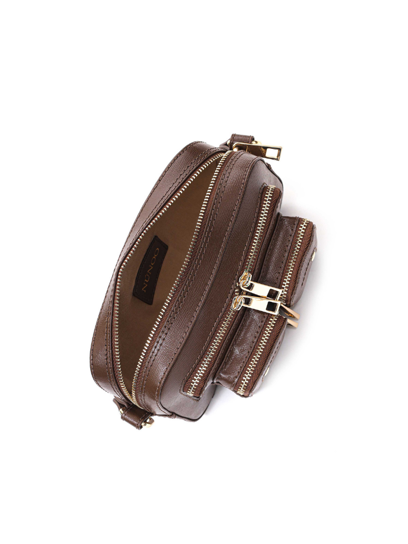 Helena Florence dark brown w. gold - Ferent Bags 