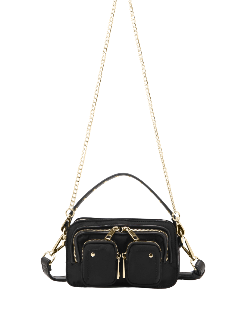 Helena Recycled Nylon black w.gold - Ferent Bags 