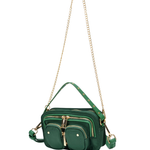 Helena Recycled Nylon dark green w. gold - Ferent Bags 