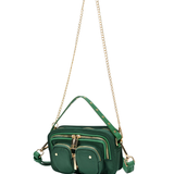 Helena Recycled Nylon dark green w. gold - Ferent Bags 