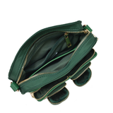 Helena Recycled Nylon dark green w. gold - Ferent Bags 