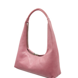 Hobo shoulder pink pull up crinkle