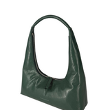 Hobo shoulder hunter green crinkle