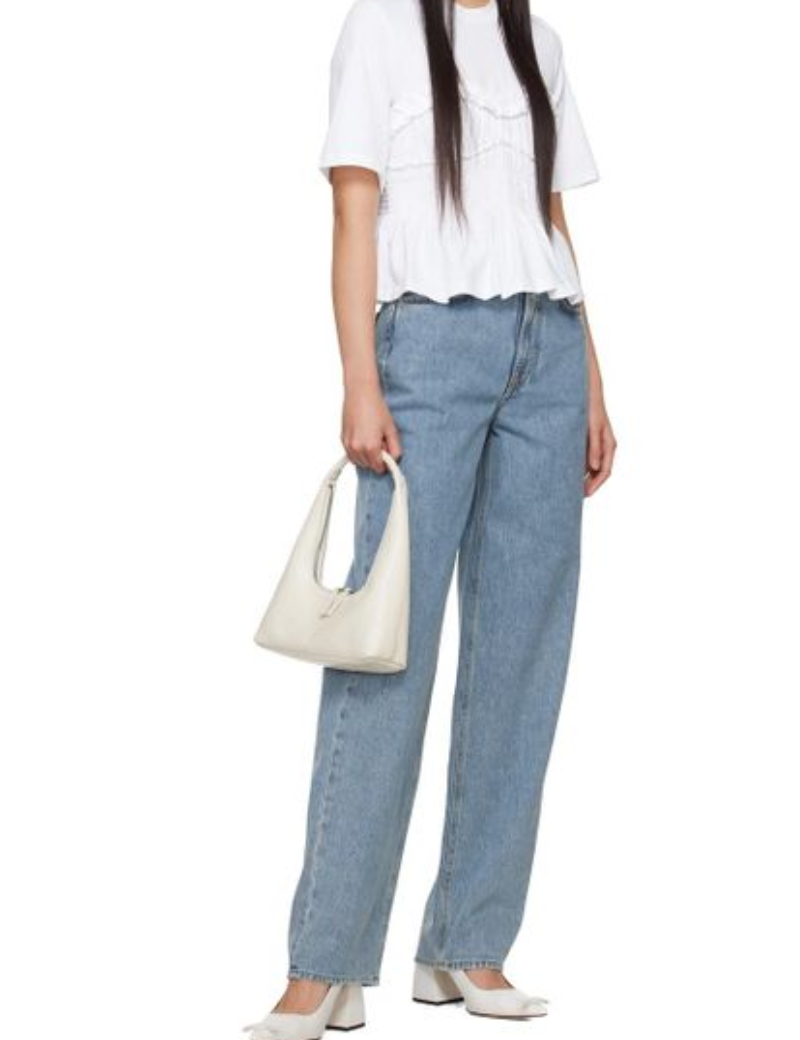 Hobo shoulder off white glossy plain - Ferent Bags 