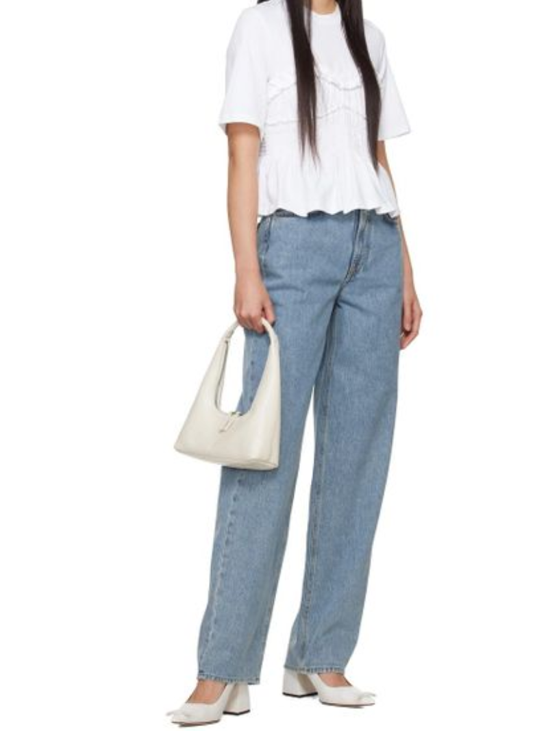 Hobo shoulder off white glossy plain - Ferent Bags 