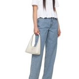 Hobo shoulder off white glossy plain - Ferent Bags 