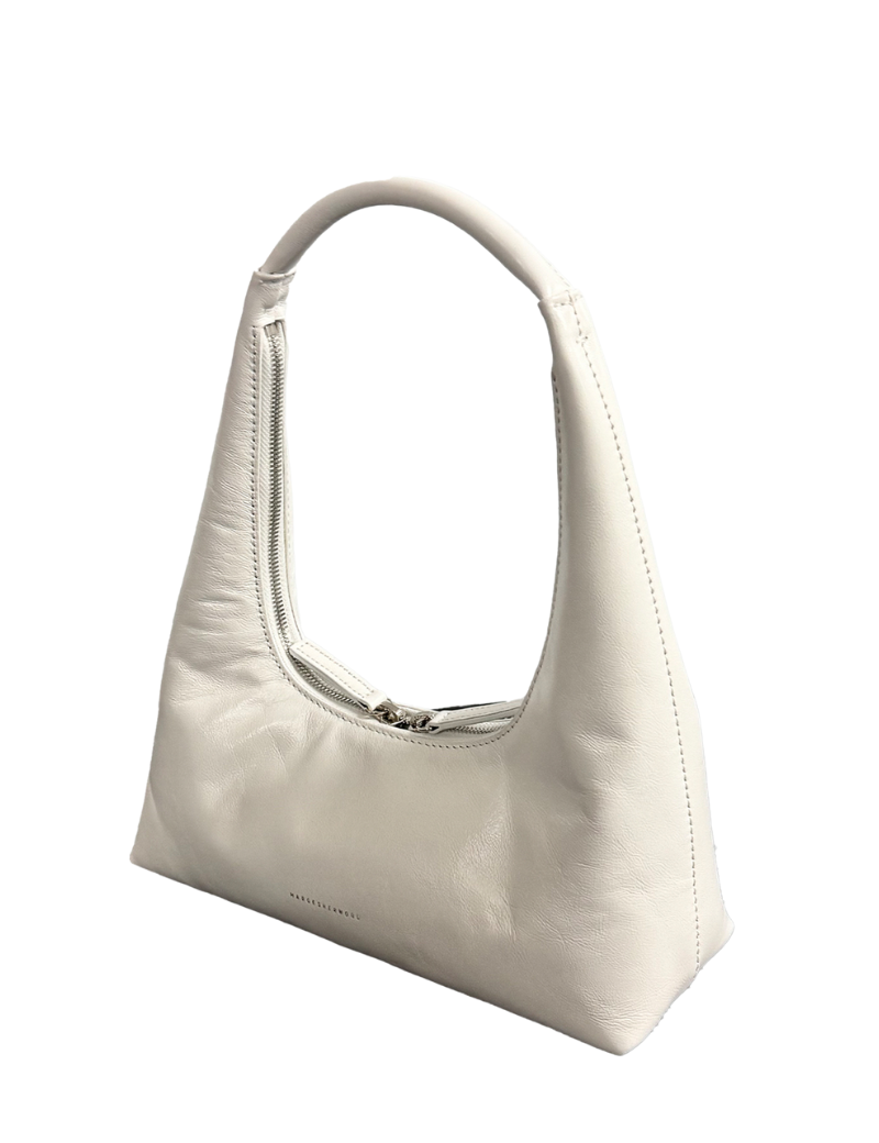 Hobo shoulder off white glossy plain - Ferent Bags 