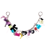 Iris black small charm