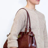 Isabella Raw Structure deep burgundy