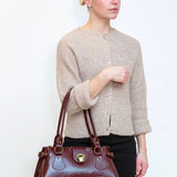 Isabella Raw Structure deep burgundy
