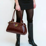 Isabella Raw Structure deep burgundy