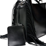 Le Sac Large negro + flecos