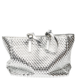 Maxi Shopper Braided Recycled Cool silver