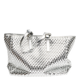 Maxi Shopper Braided Recycled Cool silver