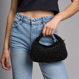 Mini Dandy Braided Suede black