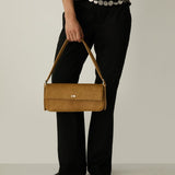 Miranda calf hair camel bag