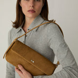 Miranda calf hair camel bag