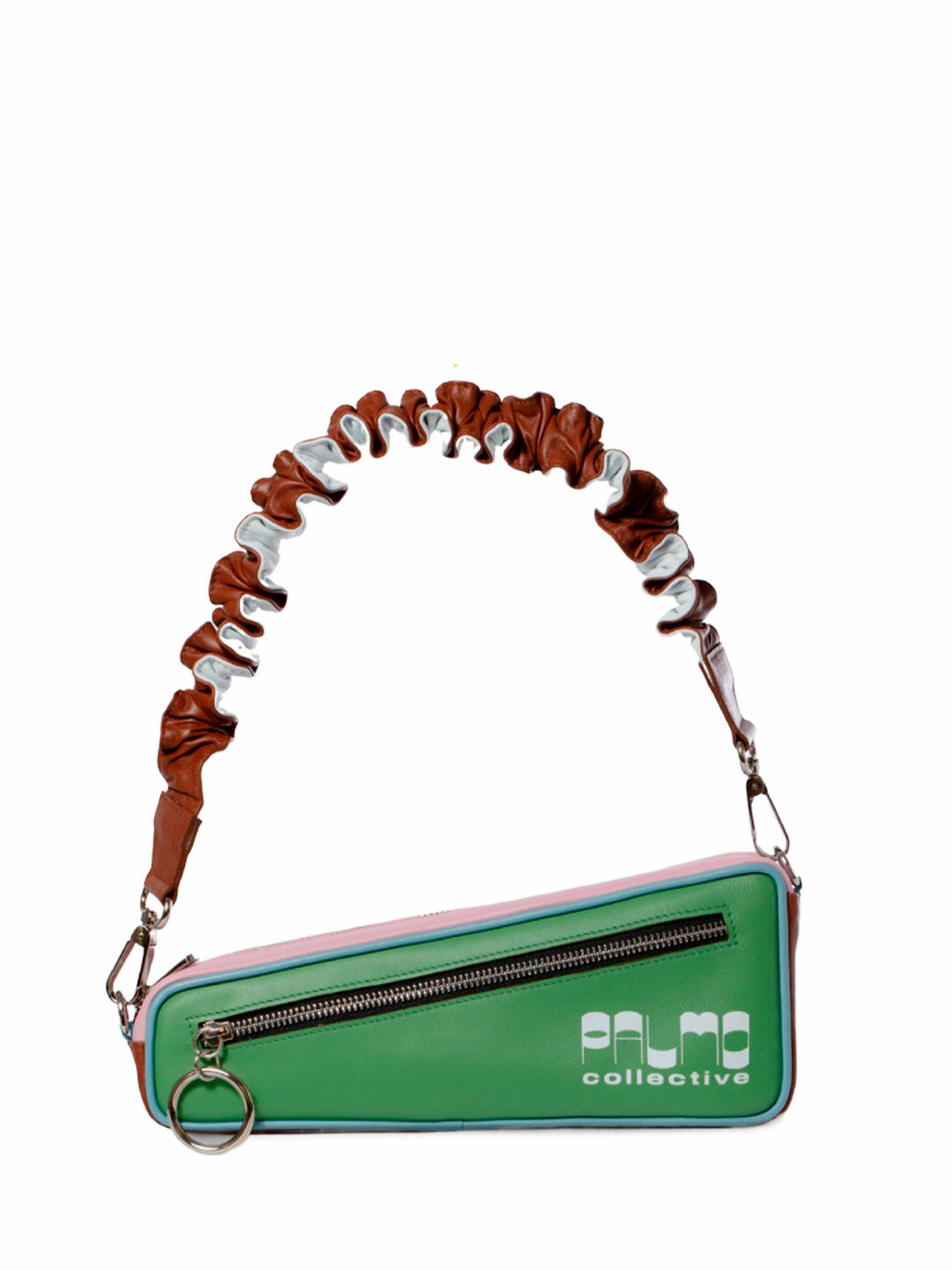 Ocaña Baguette bag green color block - Ferent Bags 