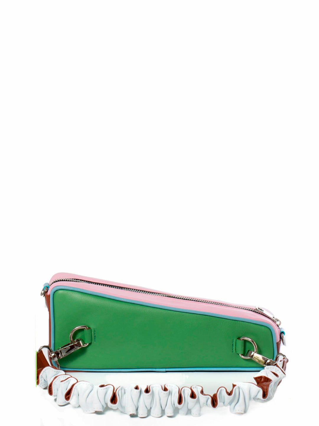 Ocaña Baguette bag green color block - Ferent Bags 