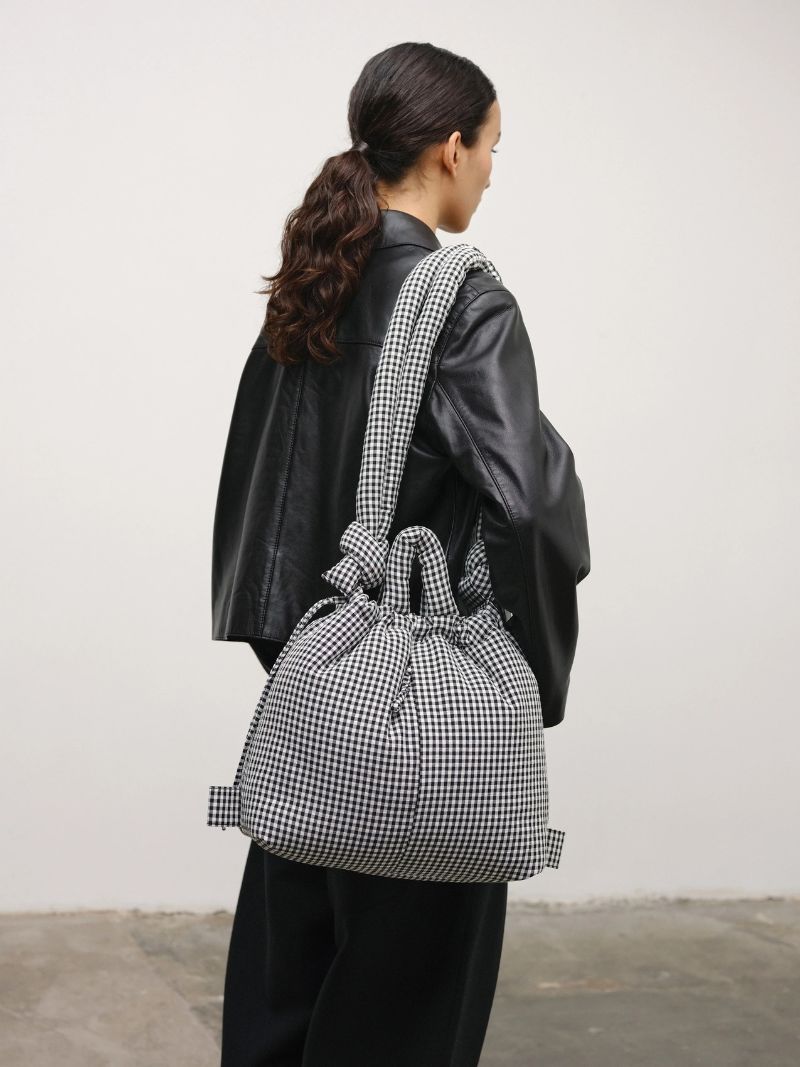 Crossbody bag Ona Soft Bag vichy black | Ferent Bags