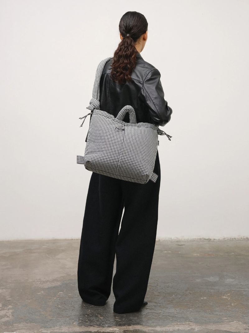 Crossbody bag Ona Soft Bag vichy black | Ferent Bags