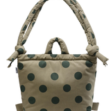 Ona Soft Bag dots forest green + sage