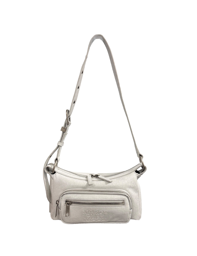 Outpocket Hobo Mini off white cracked - Ferent Bags 