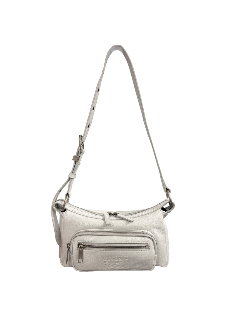 Outpocket Hobo Mini off white cracked - Ferent Bags 