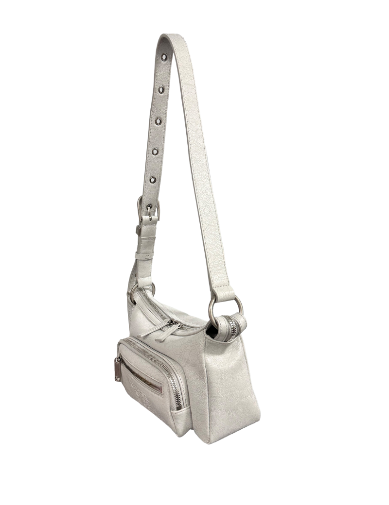 Outpocket Hobo Mini off white cracked - Ferent Bags 