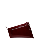 Saund burgundy semi patent leather