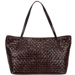 Shopper Texas braided dark brown - Ferent Bags 