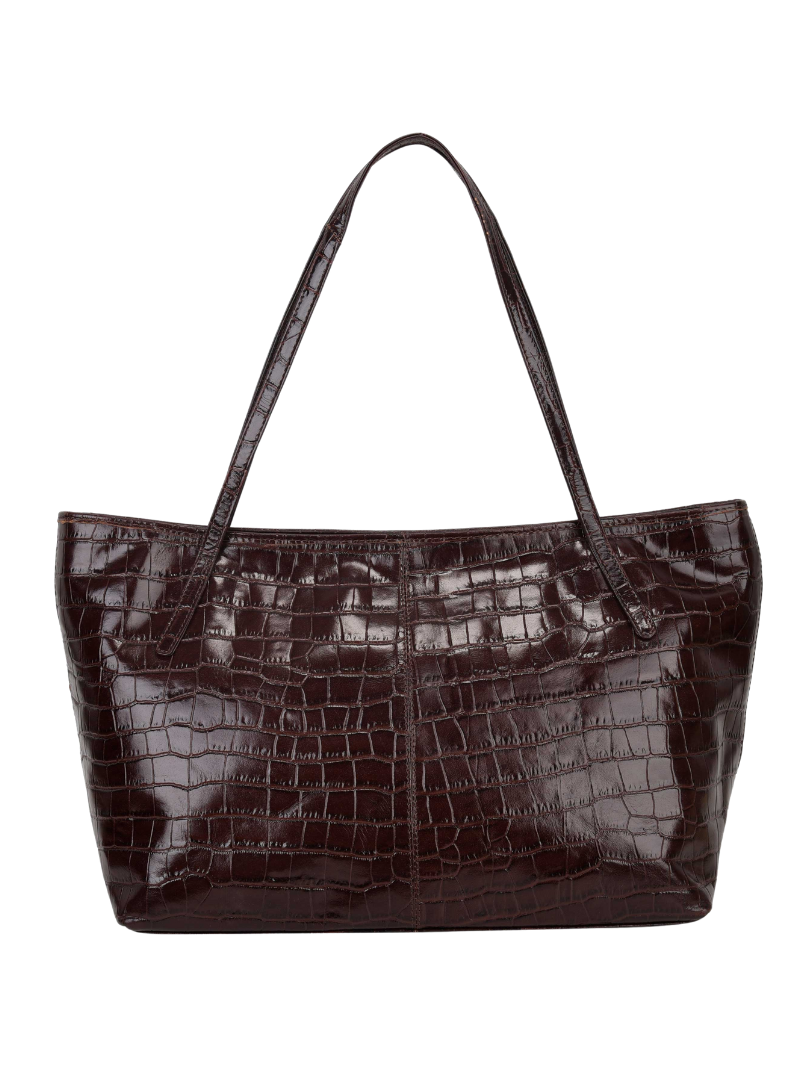 Shopper Texas braided dark brown - Ferent Bags 