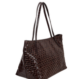 Shopper Texas braided dark brown - Ferent Bags 