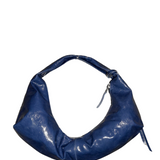 Slouchy Shoulder Bag crushed patent night