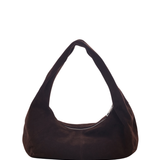 Small Alma Rivet Suede chocolate