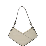 Venere cube  Egg white + semi patent leather + black dye