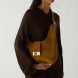 Vixen camel suede bag