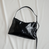 Zip Pocket crushed patent black